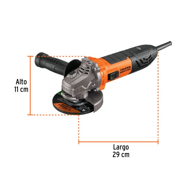 Esmeriladora angular 4-1/2" 850 W ERGO-PRO (18156)
