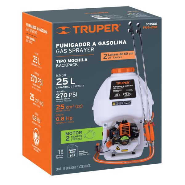 Fumigador A Gasolina, 2 Tiempos, 25 L (101568)