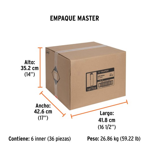 Inflallantas de 20 oz (550 g), Truper