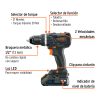 Rotomartillo 1/2", 20V, 2 baterías 2Ah, MAX