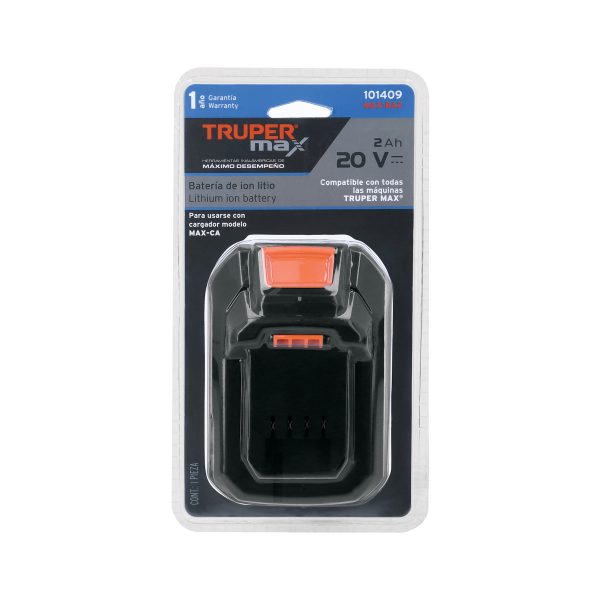 Batería ion litio, 20V, 2 Ah, TRUPER MAX