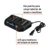 Cargador dual de baterías de ion litio 20V, TRUPER MAX