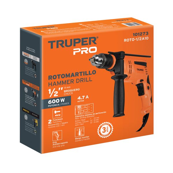 Rotomartillo profesional 1/2" 600 W (101273)