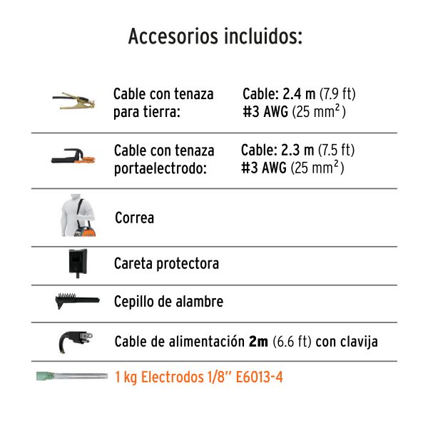 Soldadora inversora 200A, Bi-voltaje 127/220V, TRUPER