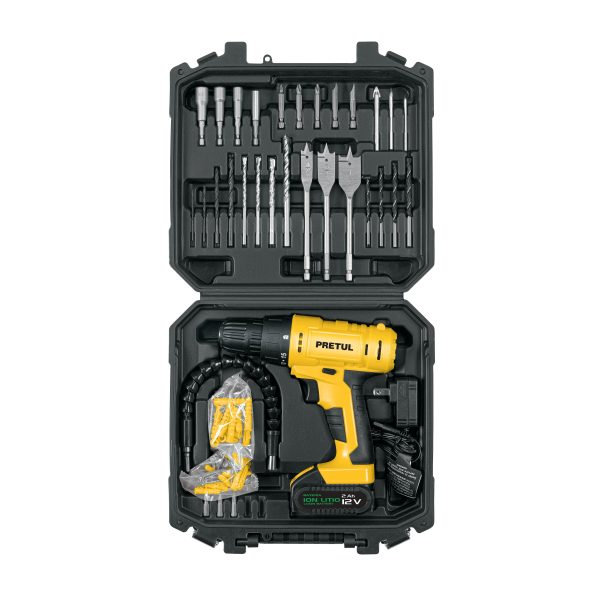 Taladro inalámbrico 12V 3/8" Pretul