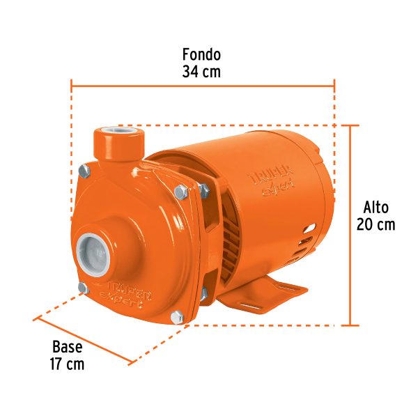 Bomba centrífuga para agua, 1/2 HP, TRUPER EXPERT