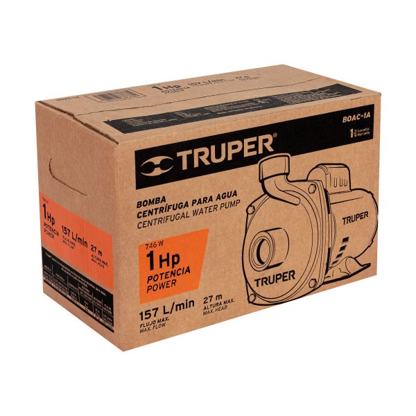 Bomba centrífuga para agua, 1 HP, TRUPER