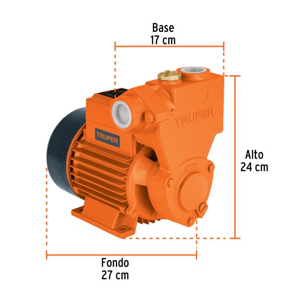 Bomba periférica autocebante 3/4HP, uso agrícola, TRUPER