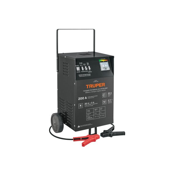 Cargador c/arrancador de 200 A para baterías de 12 V, TRUPER