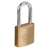 Candado de hierro color latón 25 mm, largo, caja, BASIC