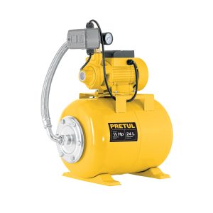 Equipo hidroneumático 24L, bomba periférica 1/2 HP, Pretul