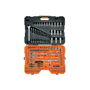 Juego 210 herramientas 1/4", 3/8" y 1/2" std y mm p/mecánico