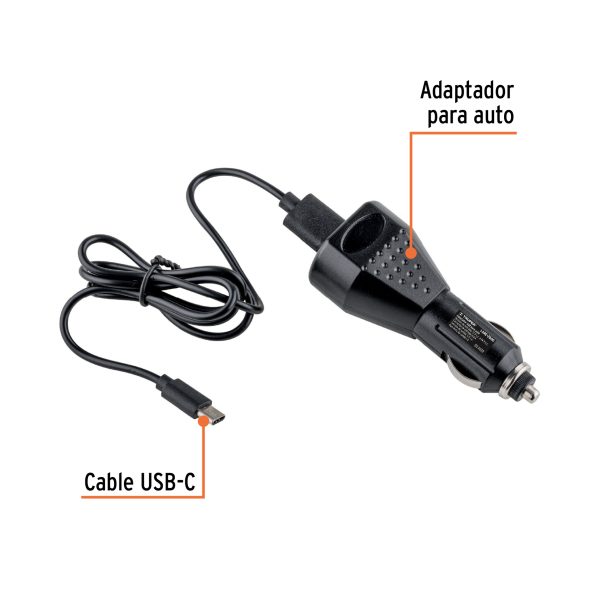 Linterna reflectora LED 2000 lm, recargable, TRUPER