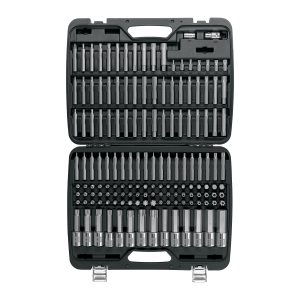 Jgo profesional de puntas y dados con punta p/mécanica 150pz