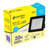 Reflector ultra delgado LED 20 W luz de día, Volteck Basic