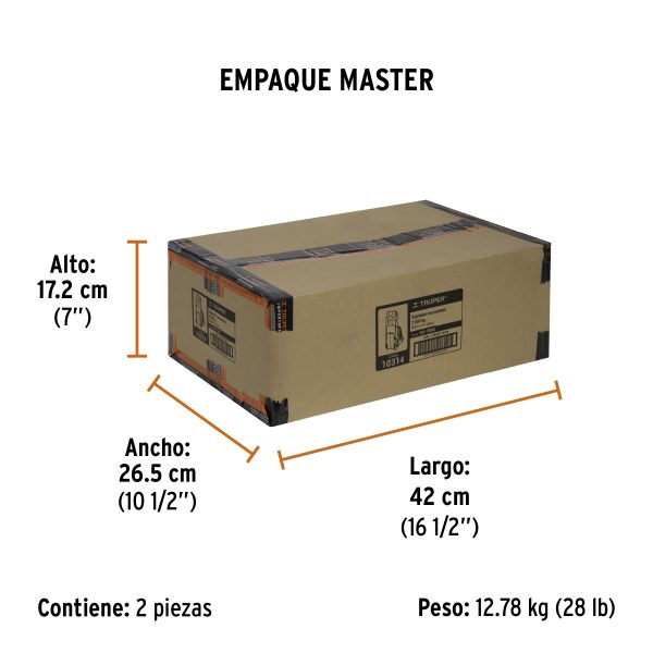 Sujetador con matraca carga máxima 7500 kg, Truper