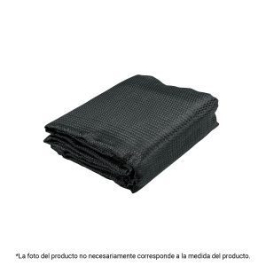 Toldo negro, 4m de PE, 80%, ancho 3.60m