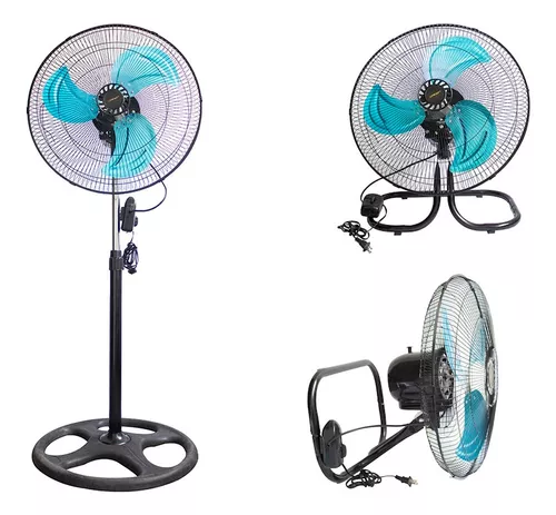 Ventilador motor tipo industrial, alta potencia, 3 posiciones
