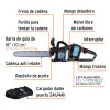 Motosierra inalámbrica 40V, sin carbones, TRUPER MAX