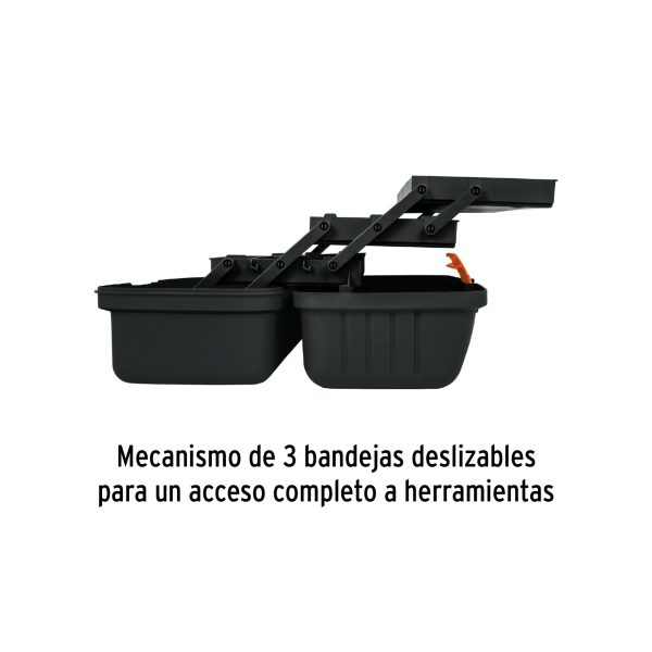 Caja para pesca de 16" con 3 bandejas deslizables, Truper