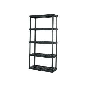 Estante plástico 5 repisas cap. 35 Kg, 180x44x92, PRETUL