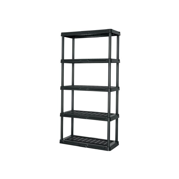 Estante plástico 5 repisas cap. 35 Kg, 180x44x92, PRETUL