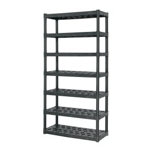Estante plástico uso rudo 7 rep/cap. 70 Kg, 185x43x91,TRUPER