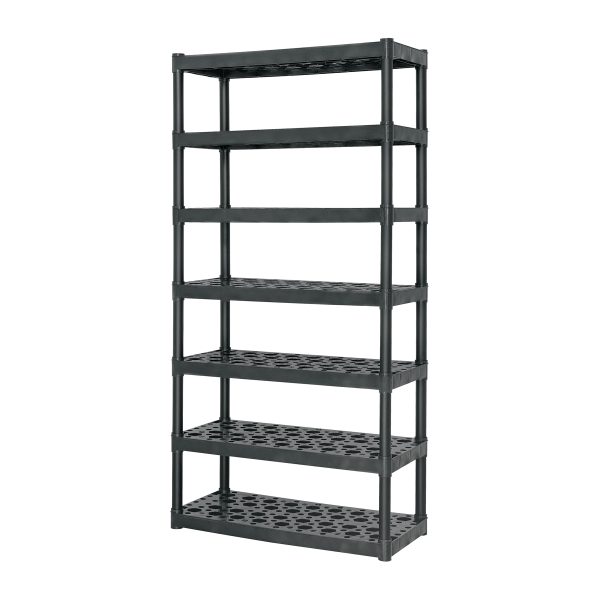 Estante plástico uso rudo 7 rep/cap. 70 Kg, 185x43x91,TRUPER