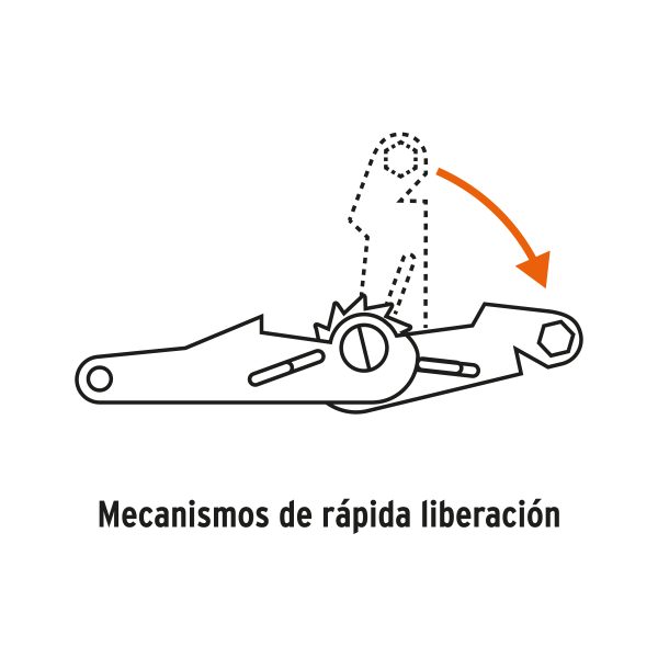 Juego de 2 sujetadores con matraca carga máxima 1125 kg