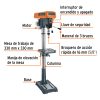 Taladro de piso 17", 1-1/2 HP (1200 W), broquero 5/8",Truper