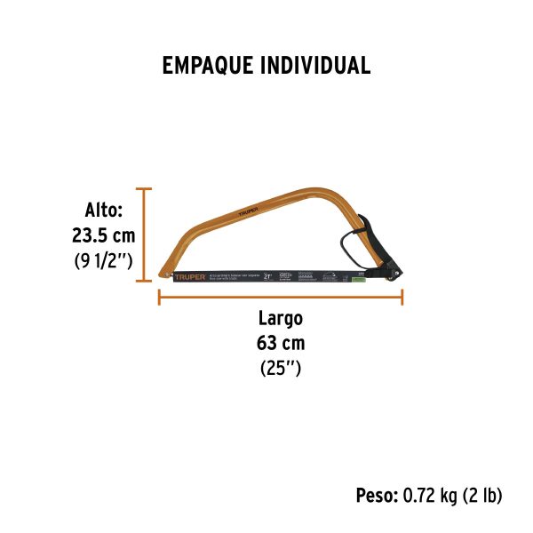 Arco jardinero tubular de 21", Truper