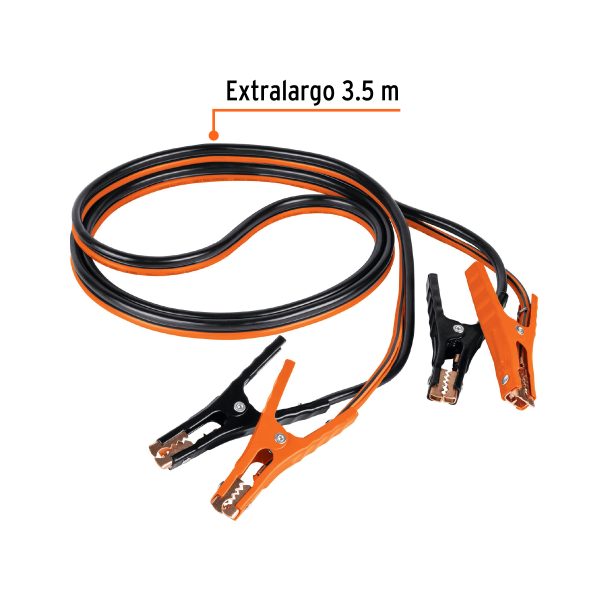 Cables pasa corriente 3,5 m, 350 A, 6 AWG, con funda, Expert