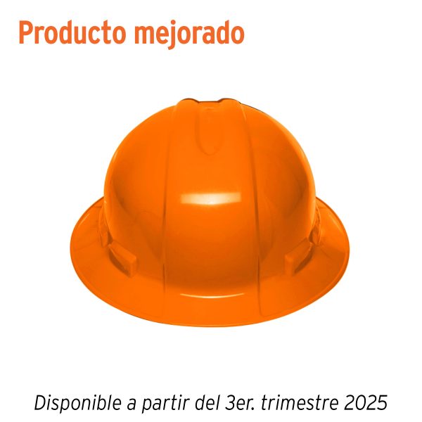 Casco de seguridad ala ancha, naranja, Truper