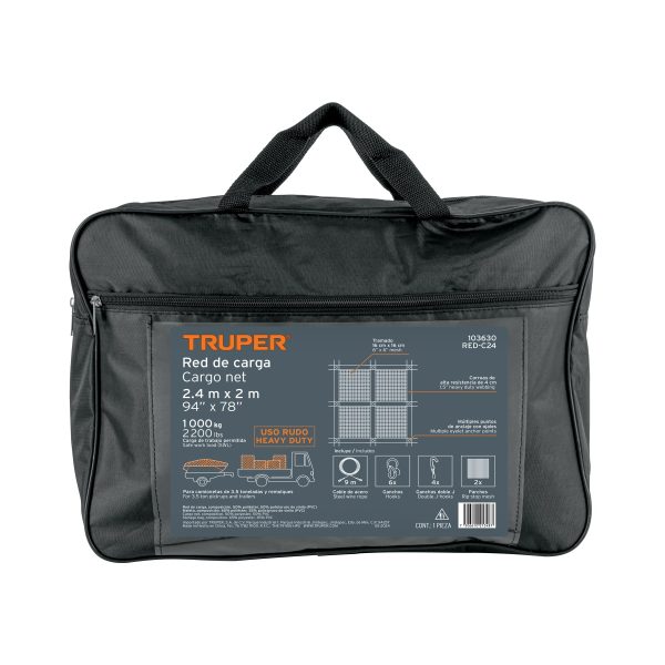 Red de carga 2.44 m x 2.05 m para camioneta, 3.5 Ton, Truper