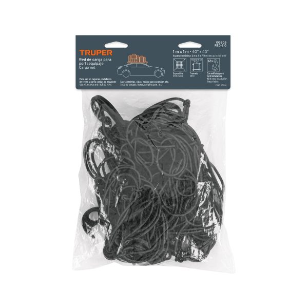 Red de carga porta equipaje de 1 m x 1 m, TRUPER