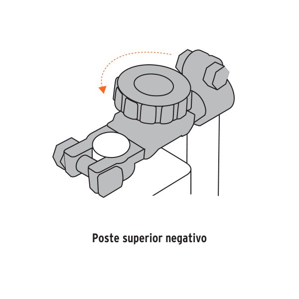 Terminal p/batería con interruptor switch, Truper