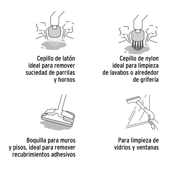 Limpiador a vapor, 1800W, Truper