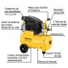 Compresor lubricado, 20L, 2-1/2HP, horizontal, 127V, PRETUL